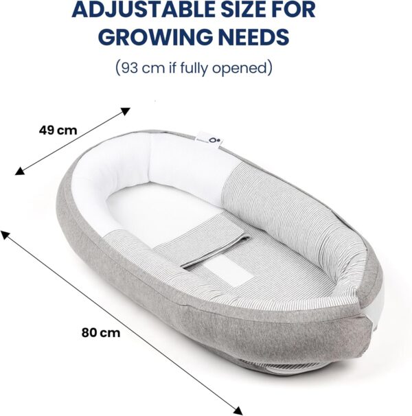 Autokreslini.lv | Baby Cocoon mazuļu ligzdiņa krāsa Classic Grey bilde #19
