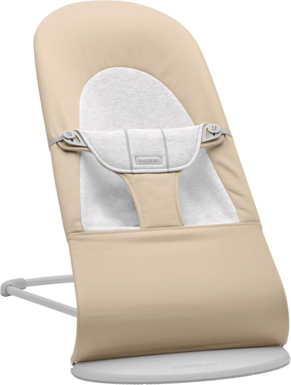 Autokreslini.lv | Babysitter Balance Soft šūpuļkrēsls mazuļiem krāsa Beige/Grey Woven Jersey bilde #1