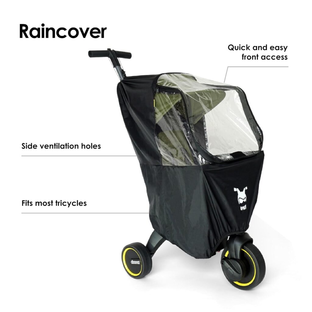 Doona Liki Trike stumjamā riteņa lietus plēve