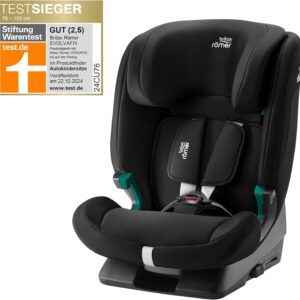 Britax Romer EvolvaFix autokrēsliņš bērniem 76-150cm krāsa Space Black