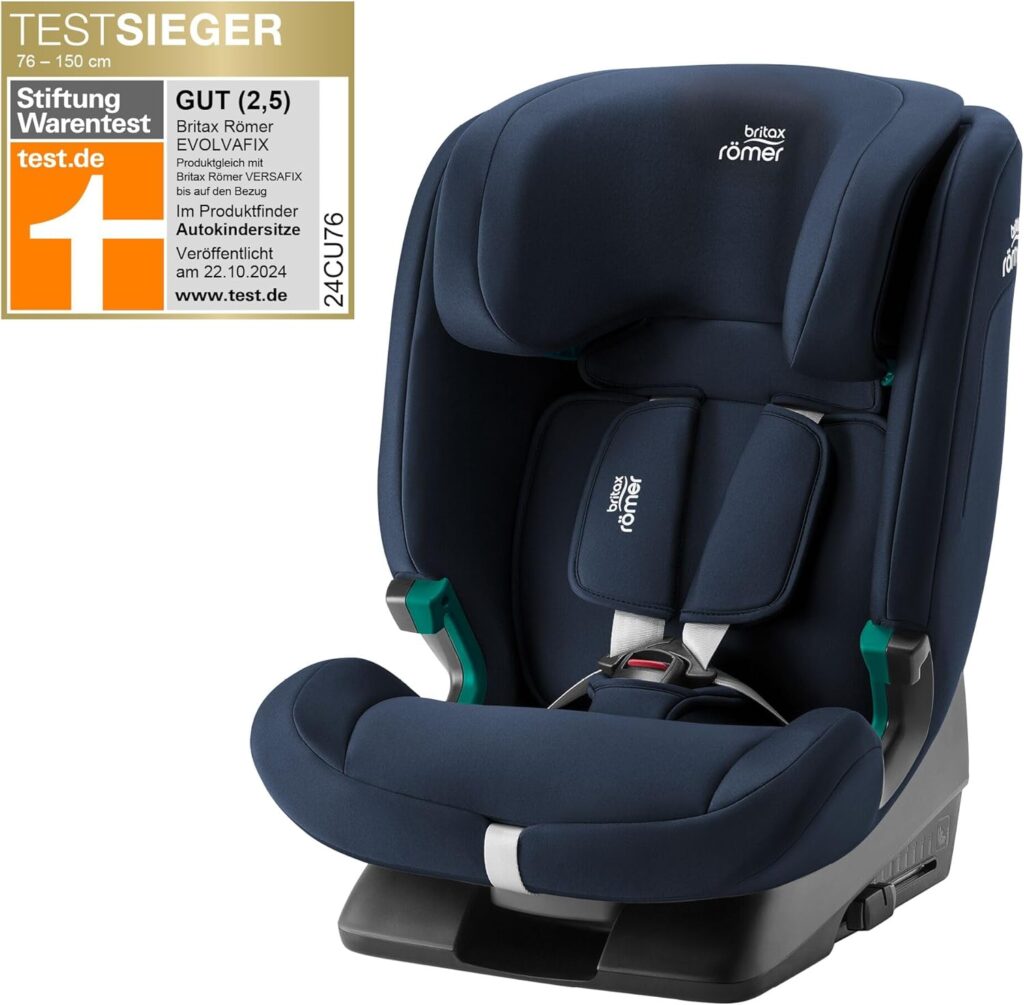Britax Romer EvolvaFix autokrēsliņš bērniem 76-150cm krāsa Night Blue