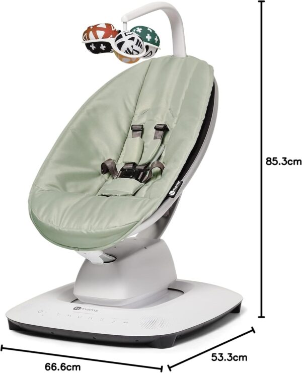 Autokreslini.lv | MamaRoo 5 mazuļu šūpolītes krāsa Classic Grey bilde #21