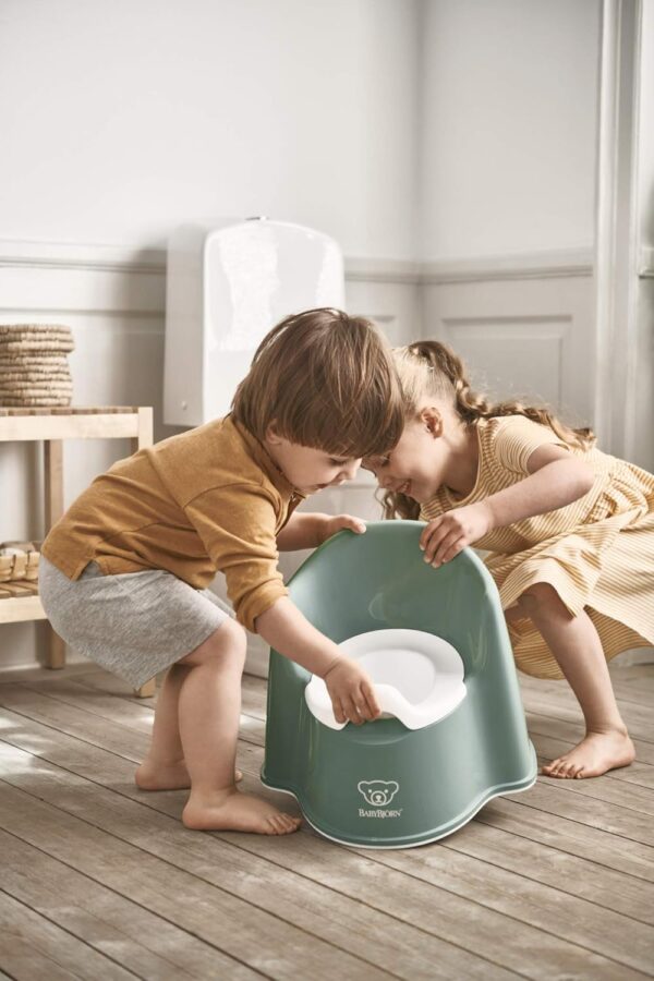 Autokreslini.lv | Potty Chair bērnu podiņš ar atzveltni krāsa Deep Green/White bilde #3