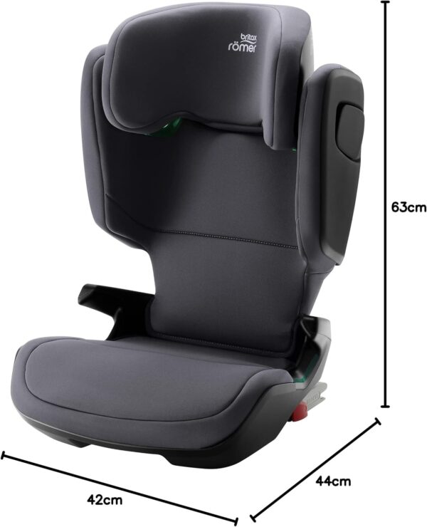 Autokreslini.lv | KidFix PRO M autokrēsliņš 100-150cm krāsa Midnight Grey bilde #13