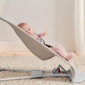 BabyBjorn BLISS šūpuļkrēsls mazuļiem 0-13kg krāsa LIGHT BEIGE, 3D Jersey