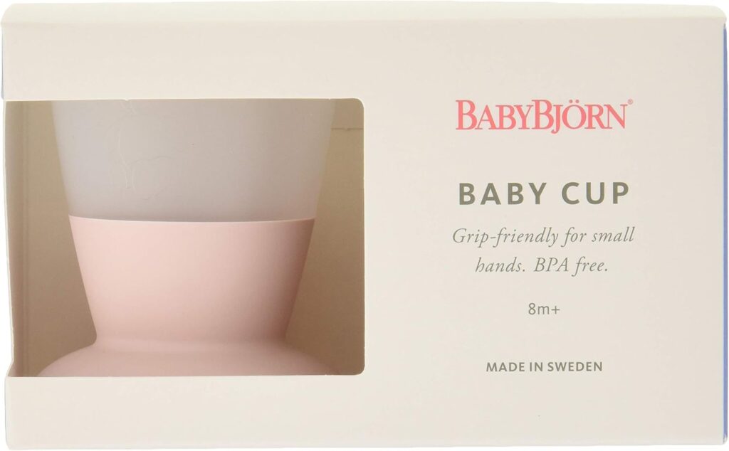 BabyBjorn mazuļu krūzītes 2gab. krāsa Powder Pink