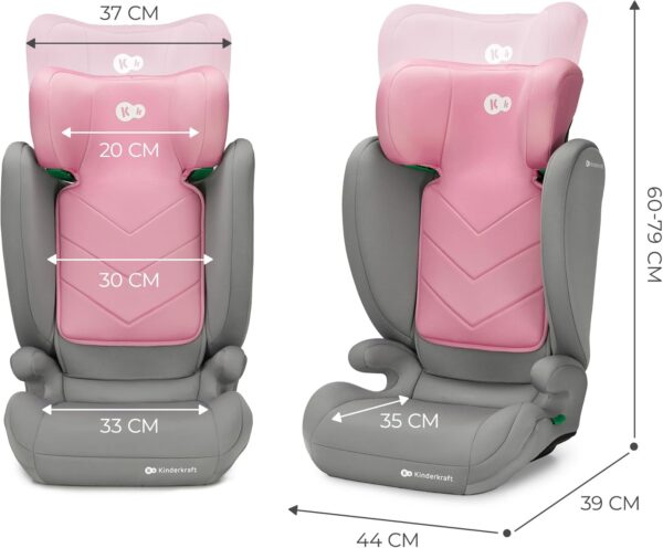 Autokreslini.lv | I-Spark autokrēsliņš bērniem 100-150cm krāsa Pink bilde #17