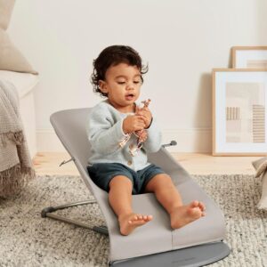 BabyBjorn BLISS šūpuļkrēsls mazuļiem 0-13kg krāsa Sand Grey, 3D Jersey