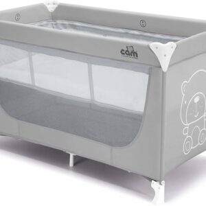 CAM Pisolino ceļojumu gultiņa bērniem krāsa 247 Grey (2 līmeņi)