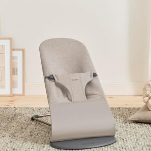 BabyBjorn BLISS šūpuļkrēsls mazuļiem 0-13kg krāsa Sand Grey, 3D Jersey