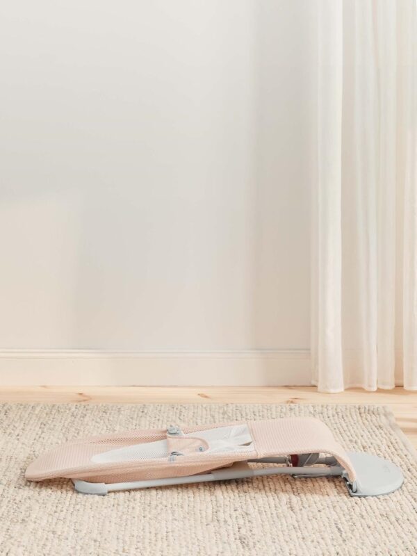 Autokreslini.lv | Babysitter Balance Soft šūpuļkrēsls mazuļiem krāsa Pearly Pink/White, MESH bilde #15