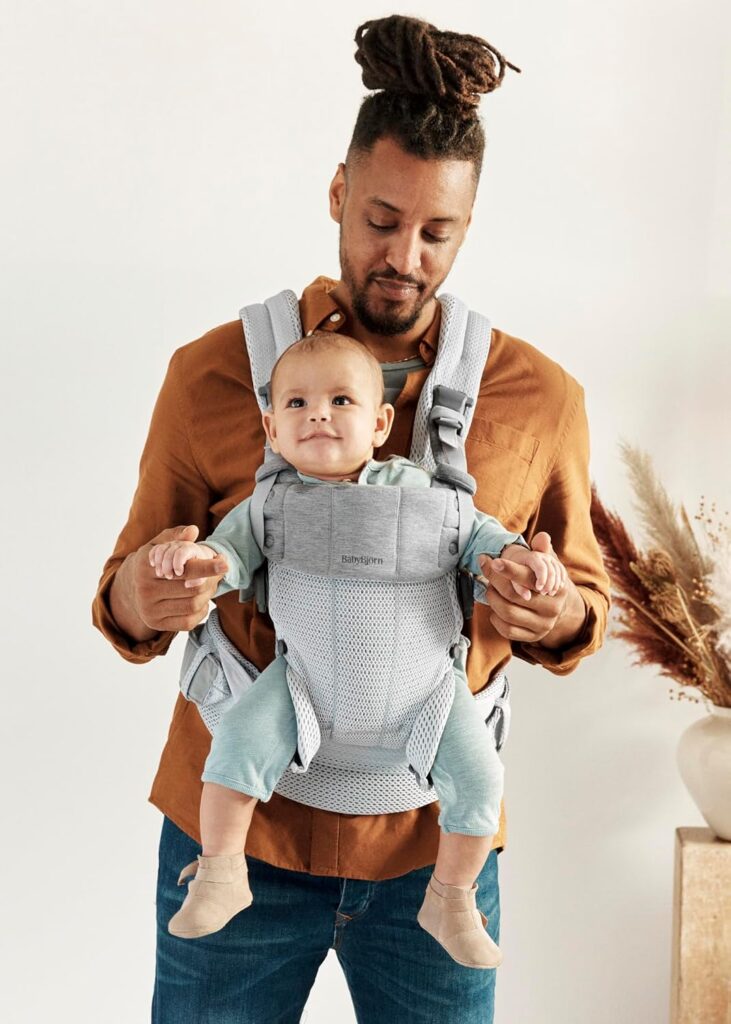 BabyBjorn Harmony ergosoma mazuļiem 0-3gadiem krāsa Silver 3D MESH