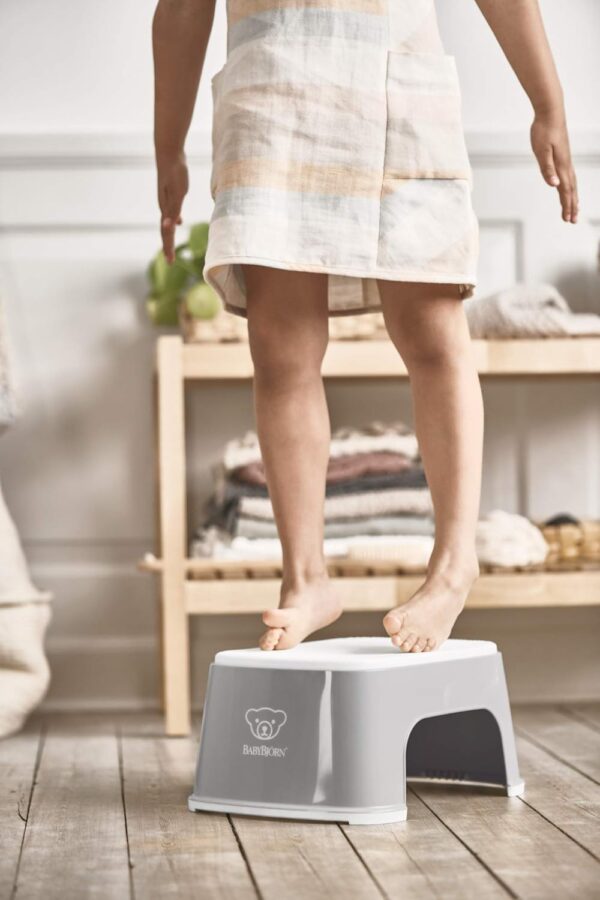 Autokreslini.lv | Safe Step pakāpiens bērniem krāsa Grey/White bilde #3