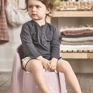 BabyBjorn Potty Chair bērnu podiņš ar atzveltni krāsa Powder Pink