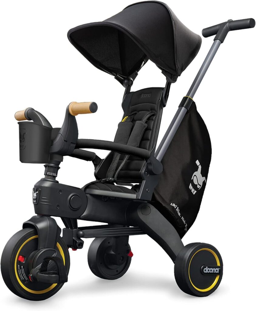 Doona Liki Trike S5 stumjamais bērnu trīsritenis krāsa Nitro Black