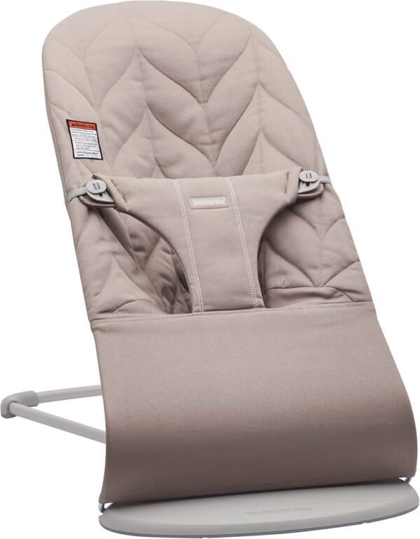 Autokreslini.lv | Balance Bliss mazuļu šūpuļkrēsls krāsa SAND GREY, COTTON Petal Quilt bilde #1