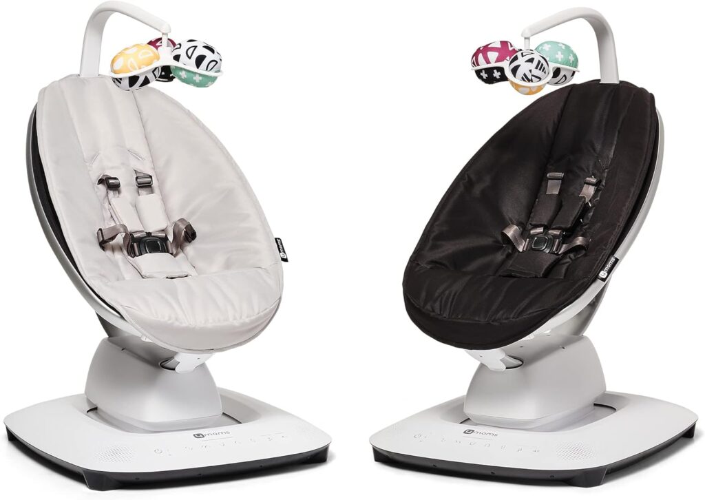 4Moms MamaRoo 5 mazuļu šūpolītes krāsa Classic Black