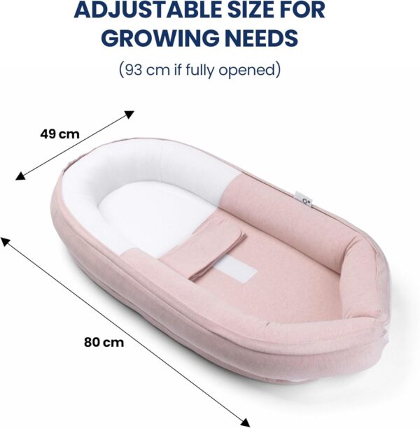 Autokreslini.lv | Baby Cocoon mazuļu ligzdiņa krāsa Chine Pink bilde #5