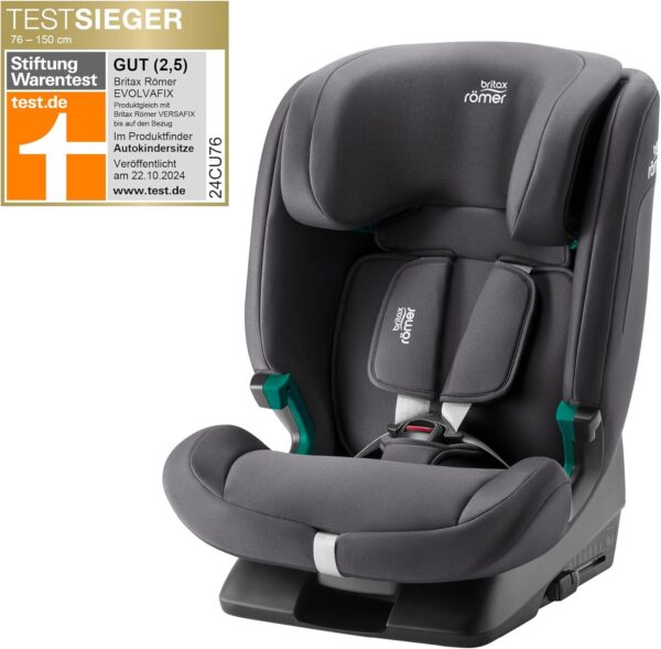 Autokreslini.lv | EvolvaFix autokrēsliņš 76-150cm krāsa Midnight Grey bilde #7
