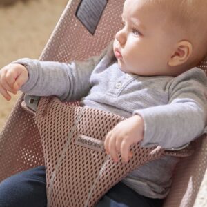 BabyBjorn Bouncer BLISS sēžamās daļas pārvalks krāsa Dusty Pink, Mesh