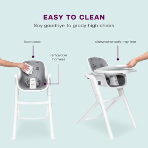 4Moms Connect barošanas krēsliņš krāsa White+ ēšanas trauku komplekts