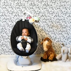 4Moms MamaRoo 5 mazuļu šūpolītes krāsa Classic Black