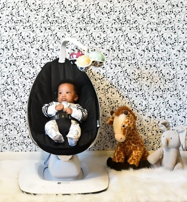 Autokreslini.lv | MamaRoo 5 mazuļu šūpolītes krāsa Classic Black bilde #19