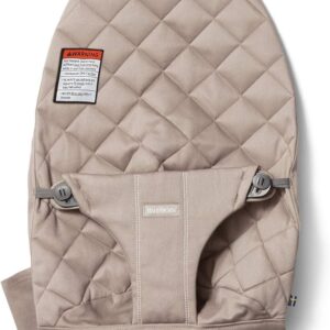 BabyBjorn Bouncer BLISS sēžamās daļas pārvalks krāsa Sand Grey, Woven Classic quilt