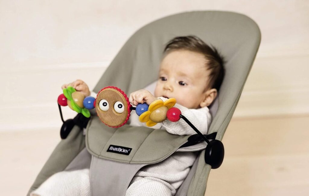 BabyBjorn Wooden Toy For Bouncer koka rotaļlieta šūpuļkrēsliņam Googly Eyes