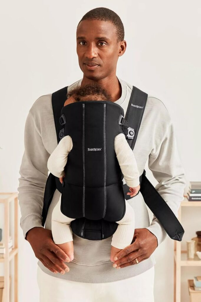 BabyBjorn MINI egosoma mazuļiem 0-12mēn. krāsa Black Woven