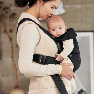 BabyBjorn MINI egosoma mazuļiem 0-12mēn. krāsa Black Woven