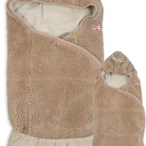 Lodger Wrapper mazuļu ietinamā sedziņa TEDDY krāsa BEIGE