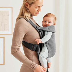 BabyBjorn MINI ergosoma mazuļiem 0-12mēn. krāsa Dark Grey 3D Jersey