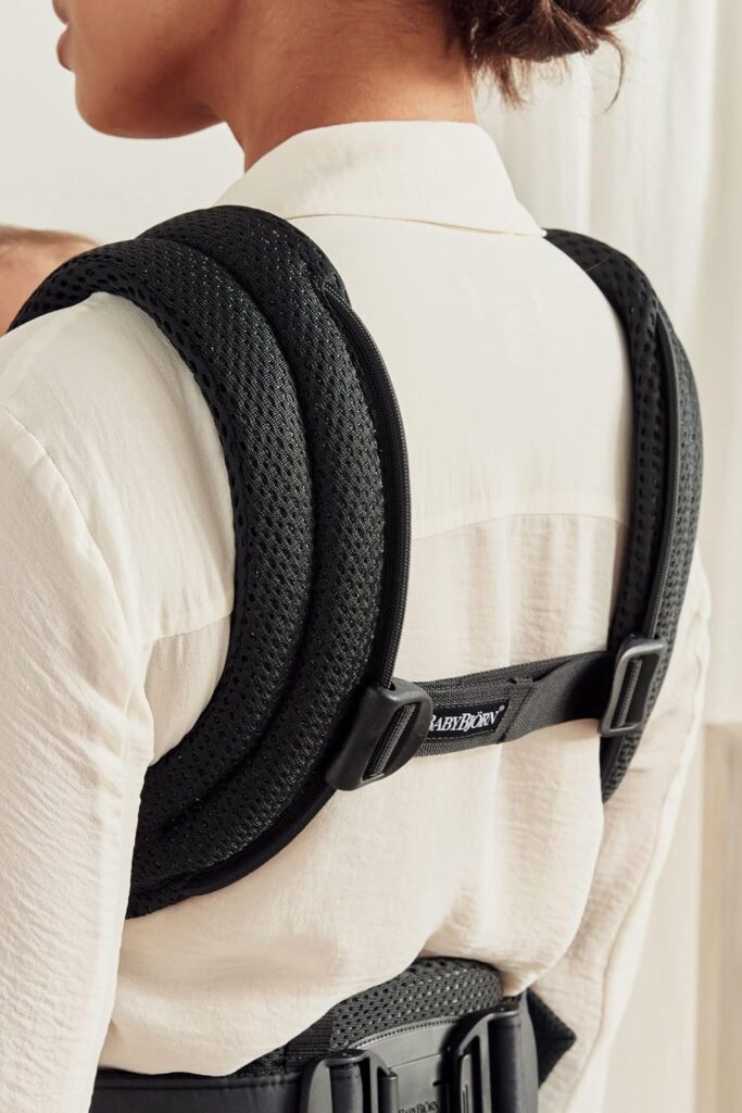 BabyBjorn Harmony ergosoma mazuļiem 0-3gadiem krāsa Black 3D MESH