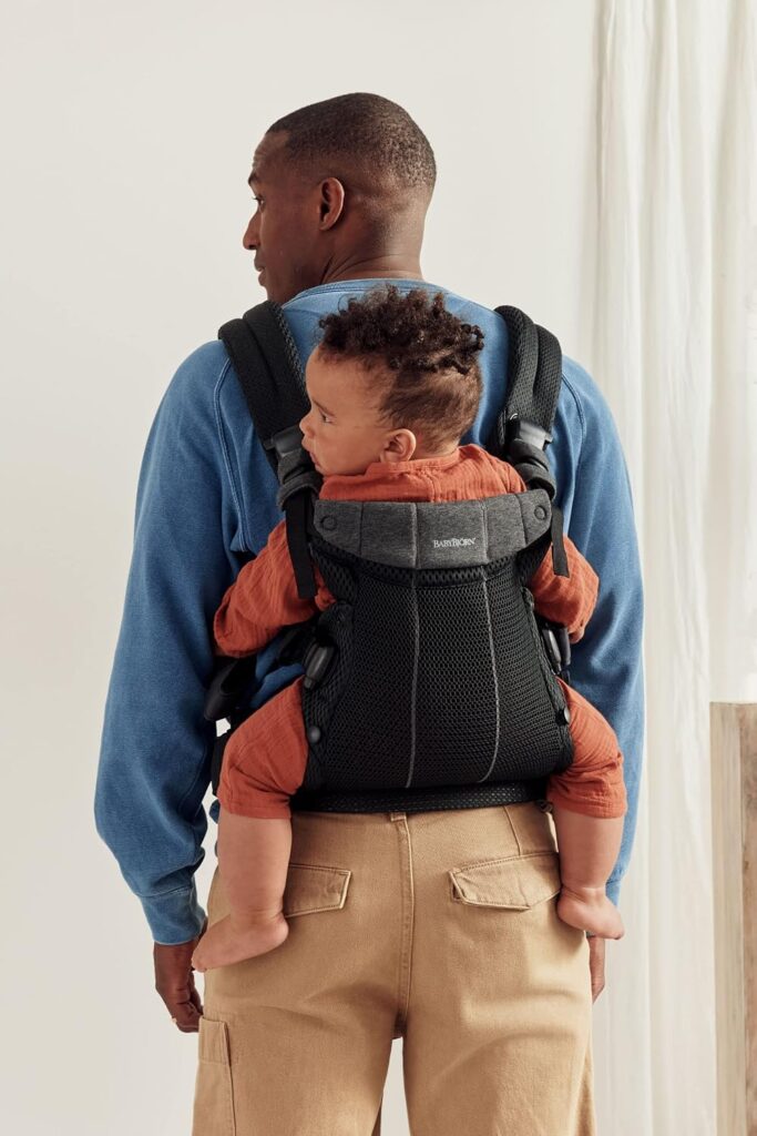 BabyBjorn Harmony ergosoma mazuļiem 0-3gadiem krāsa Black 3D MESH