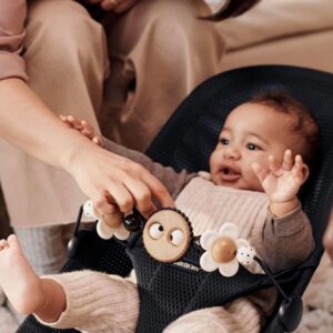 BabyBjorn Wooden Toy For Bouncer koka rotaļlieta šūpuļkrēsliņam Googly Eyes Black&White
