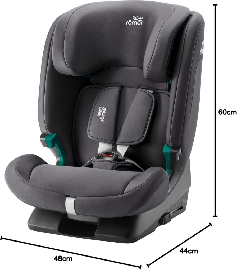 Britax Romer EvolvaFix autokrēsliņš bērniem 76-150cm krāsa Midnight Grey