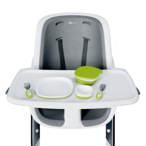 4Moms Connect barošanas krēsliņš krāsa White+ ēšanas trauku komplekts