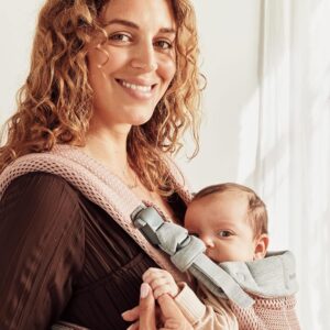BabyBjorn Harmony ergosoma mazuļiem 0-3gadiem krāsa Dusty Pink 3D MESH