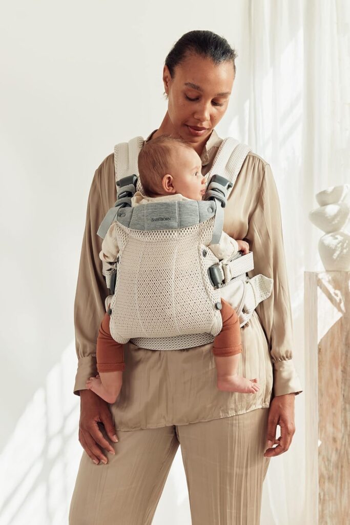 BabyBjorn Harmony ergosoma mazuļiem 0-3gadiem krāsa Cream 3D MESH