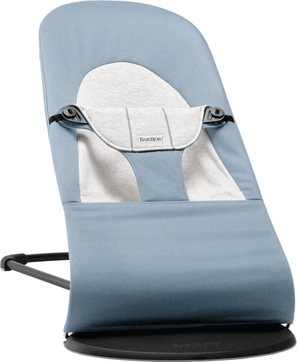 Autokreslini.lv | Babysitter Balance Soft šūpuļkrēsls mazuļiem krāsa Blue/Grey, Woven Jersey bilde #1