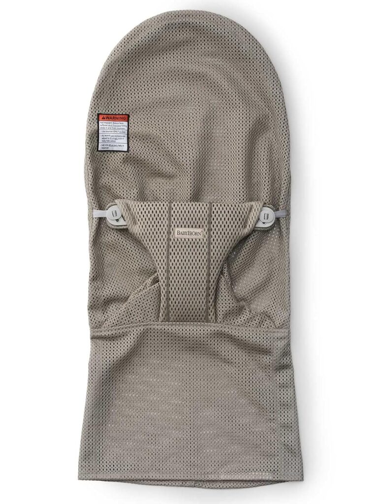 BabyBjorn Bouncer BLISS sēžamās daļas pārvalks krāsa Grey Beige, Mesh