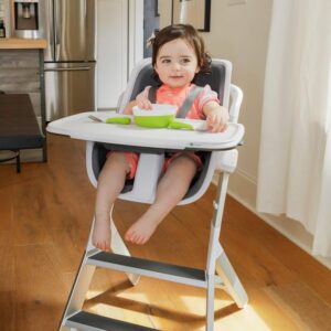 4Moms Connect barošanas krēsliņš krāsa White+ ēšanas trauku komplekts