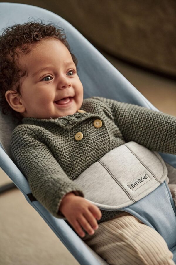 Autokreslini.lv | Babysitter Balance Soft šūpuļkrēsls mazuļiem krāsa Blue/Grey, Woven Jersey bilde #5