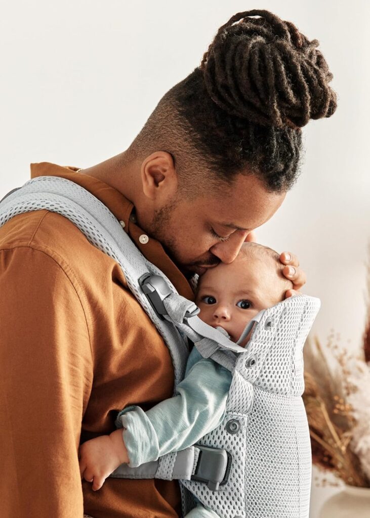 BabyBjorn Harmony ergosoma mazuļiem 0-3gadiem krāsa Silver 3D MESH