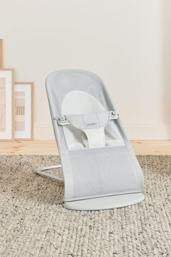 Autokreslini.lv | Babysitter Balance Soft šūpuļkrēsls mazuļiem krāsa Silver/White, MESH bilde #25