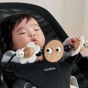 BabyBjorn Wooden Toy For Bouncer koka rotaļlieta šūpuļkrēsliņam Googly Eyes Black&White