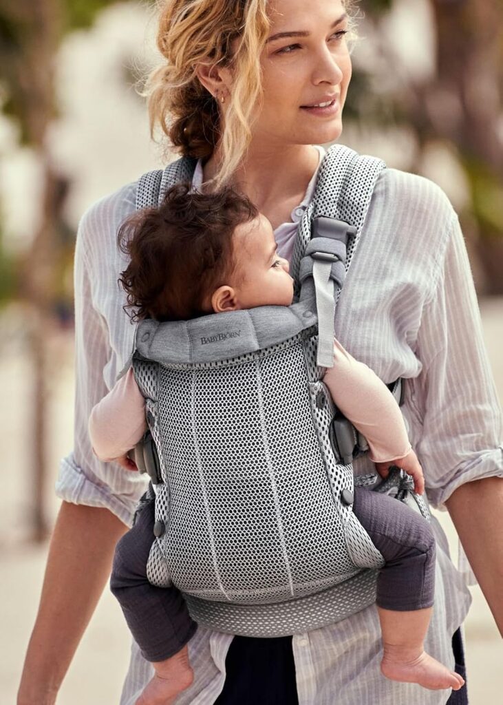 BabyBjorn Harmony ergosoma mazuļiem 0-3gadiem krāsa Silver 3D MESH
