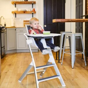 4Moms Connect barošanas krēsliņš krāsa White+ ēšanas trauku komplekts