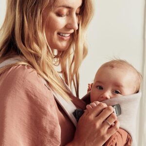 BabyBjorn MINI ergosoma mazuļiem 0-12mēn. krāsa Light Beige 3D Jersey